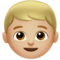 Boy - Medium Light emoji on Apple